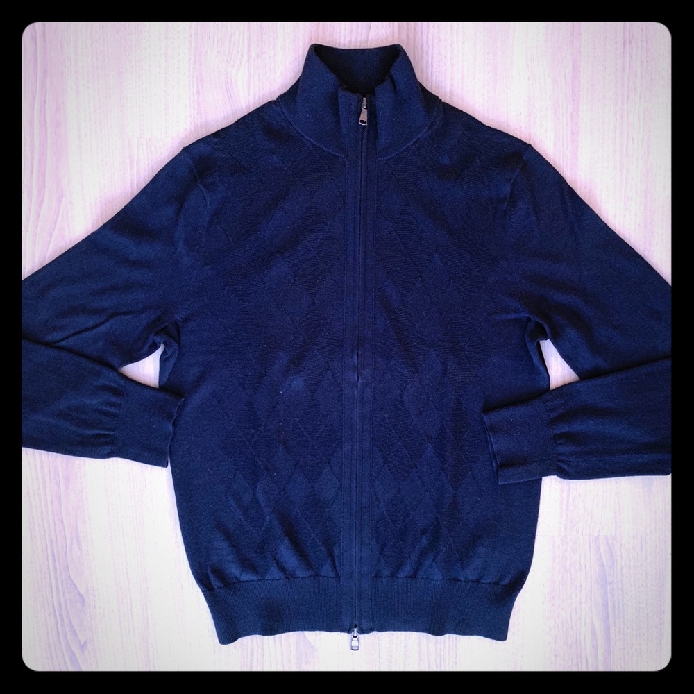 Argyle zip up